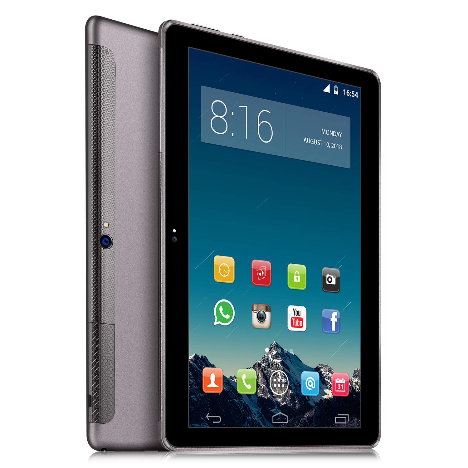 4G 10.1 "Inch Tablet - TOSCIDO W109 Android 7.0, Quad-Core, 4G Dual Sim Card, 32GB ROM, 2GB RAM, WiFi / Bluetooth / GPS, Stereo – Gray
